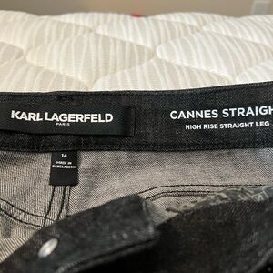 Karl Lagerfeld Black Embellished Jeans